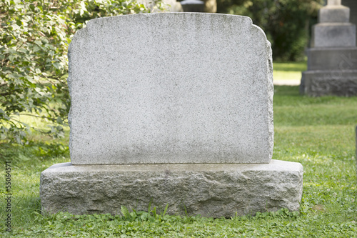 Photo: Blank Headstone Blank Headstone
