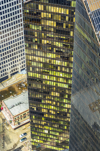 Photo: aerial of modern buildings in downtown Houston aerial of modern buildings in downtown Houston
