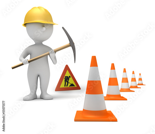 Illustration: Man at work Man at work