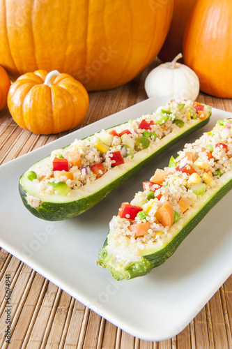 Photo: Thanksgiving Quinoa Salad Stuffed Zuchini Thanksgiving Quinoa Salad Stuffed Zuchini
