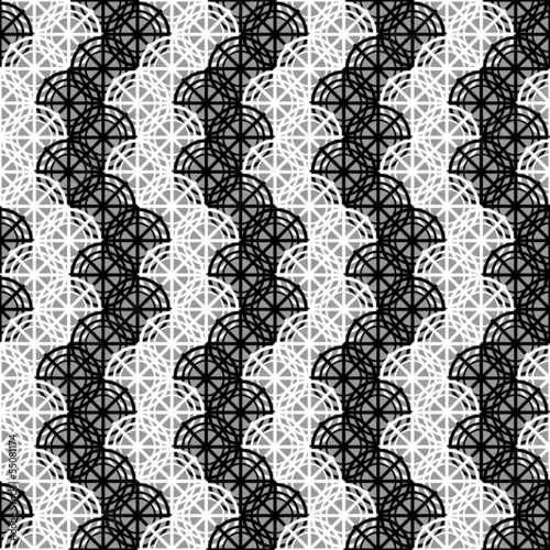 Vector: Design seamless monochrome pattern Design seamless monochrome pattern