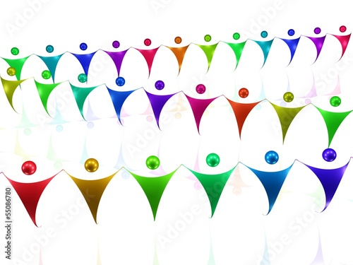 Illustration: Menschenketten Menschenketten