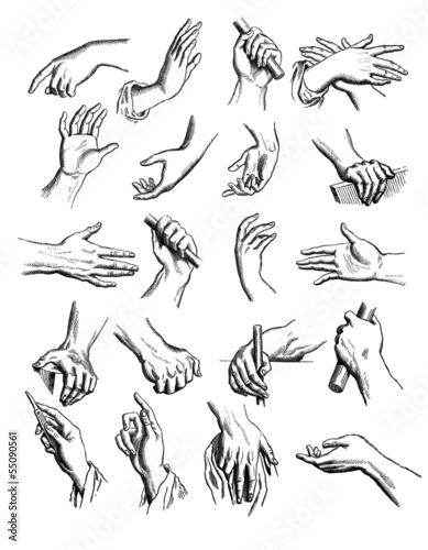 Illustration: Hands : various Positions Hands : various Positions