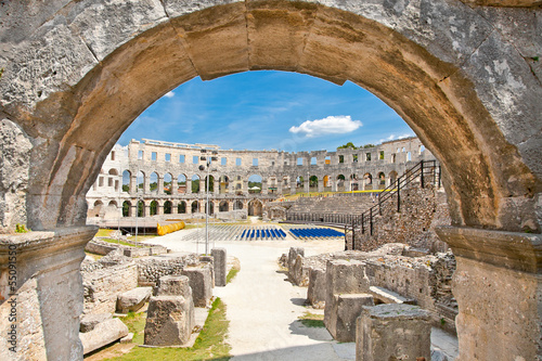 Photo: Roman amphitheatre (Arena) in Pula. Croatia. Roman amphitheatre (Arena) in Pula. Croatia.