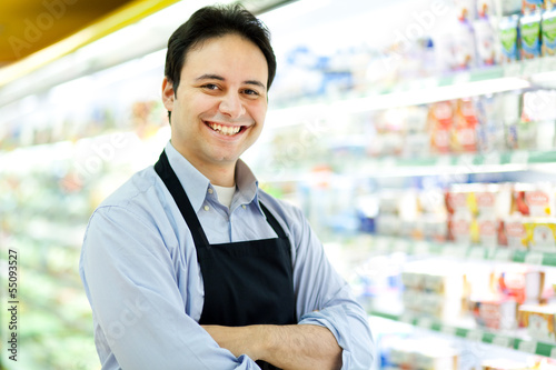 Photo: Supermarket employee Supermarket employee