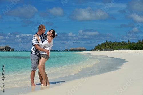 Photo: happy young couple have fun on summer happy young couple have fun on summer