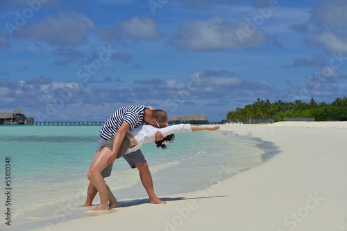 Photo: happy young couple have fun on summer happy young couple have fun on summer