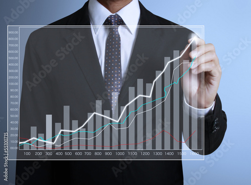 Photo: drawing a graph drawing a graph