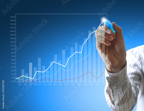 Photo: drawing a graph drawing a graph
