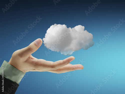 Photo: social network structure in hand social network structure in hand