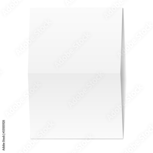 Photo: White blank paper White blank paper