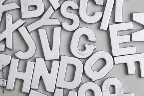 Photo: Silver letters Silver letters