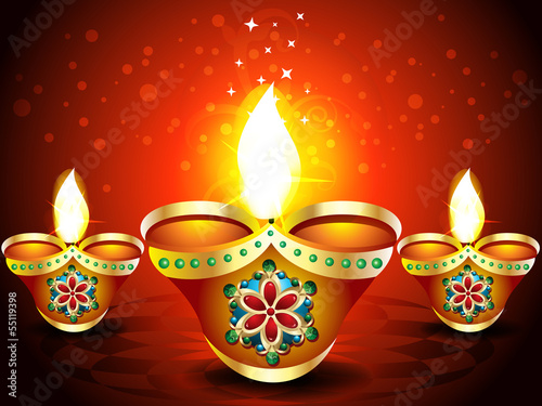 Vector: Abstract Diwali Background with sparkle Abstract Diwali Background with sparkle