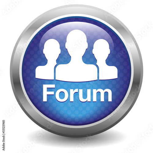 Vector: Forum icon. blue Forum icon. blue