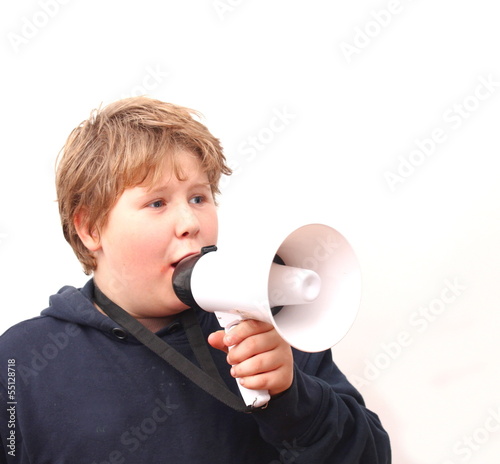 Photo: Jugendlicher mit Microfon Jugendlicher mit Microfon