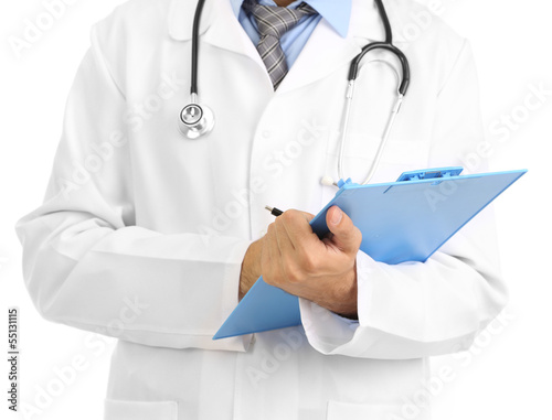 Photo: Medical doctor isolated on white Medical doctor isolated on white