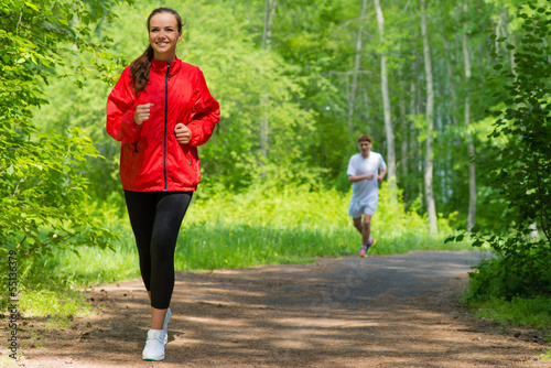 Photo: healthy young female athlete running healthy young female athlete running
