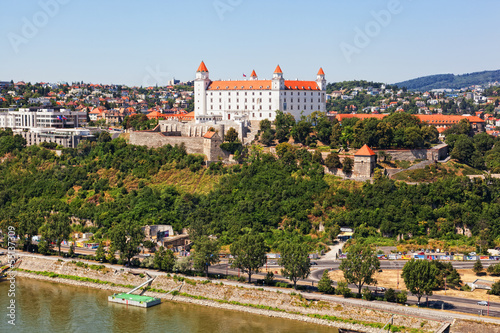 Photo: Medieval castle on the hill against the sky, Bratislava Medieval castle on the hill against the sky, Bratislava