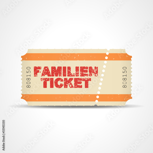 Vector: ticket v3 familienticket I ticket v3 familienticket I