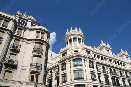 Photo: Madrid, Spain - architecture at Gran Via street Madrid, Spain - architecture at Gran Via street