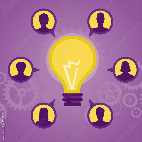 Vector: Vector start up concept - flat icons and signs Vector start up concept - flat icons and signs