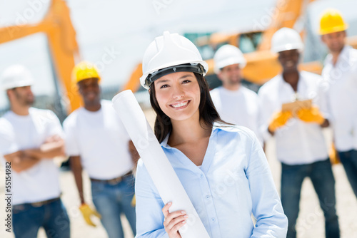 Photo: Engineer at a construction site Engineer at a construction site