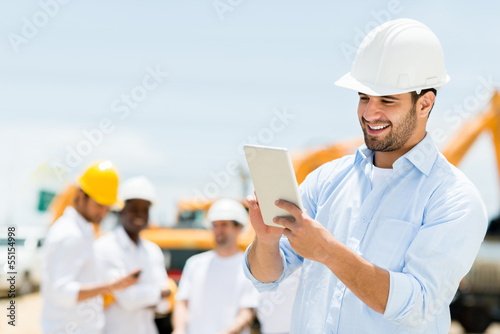 Photo: Engineer at a construction site Engineer at a construction site