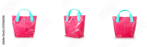 Photo: Elegant woman bag isolated on white Elegant woman bag isolated on white