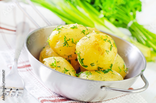 Photo: boiled potato boiled potato