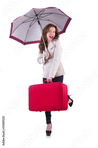 Photo: Young woman preparing for vacation Young woman preparing for vacation