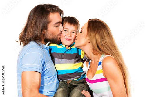 Photo: kissing a son kissing a son