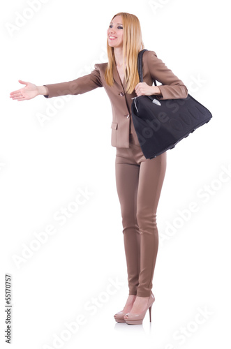 Photo: Young woman preparing for vacation Young woman preparing for vacation