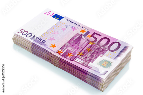 Photo: Fünfhundert Euro-Geldscheine Fünfhundert Euro-Geldscheine