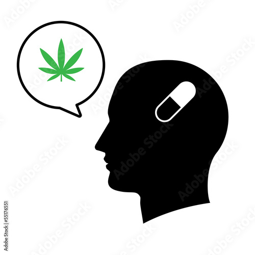 Vector: Silhouette of a man head isolated Silhouette of a man head isolated