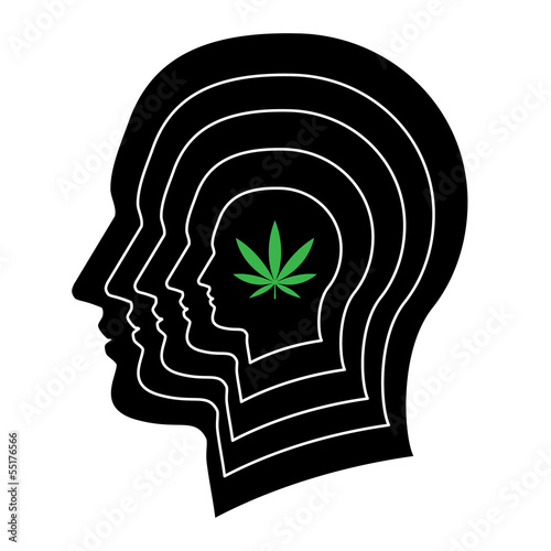 Vector: Silhouette of a man head isolated Silhouette of a man head isolated
