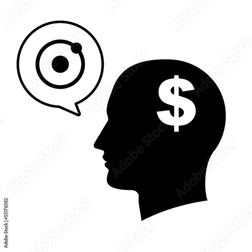 Vector: Silhouette of a man head isolated Silhouette of a man head isolated