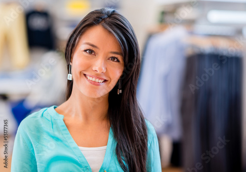 Photo: Shopping woman at a store Shopping woman at a store