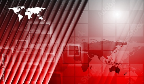 Vector: Bright red technology vector background Bright red technology vector background