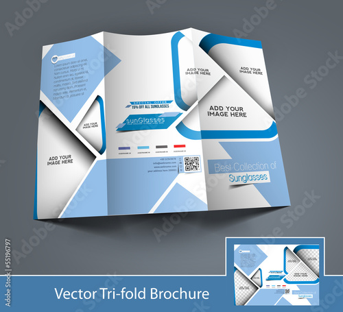 Vector: Vector Optician Sunglasses Store Brochure Design Template Vector Optician Sunglasses Store Brochure Design Template