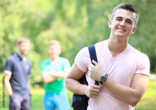 Photo: portrait of a college student on campus portrait of a college student on campus