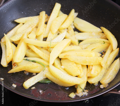 Photo: Kartoffelspalten Kartoffelspalten