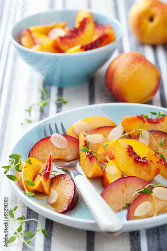Photo: nectarines and plums in syrup nectarines and plums in syrup