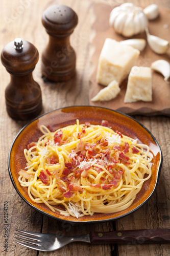 Photo: spaghetti carbonara spaghetti carbonara