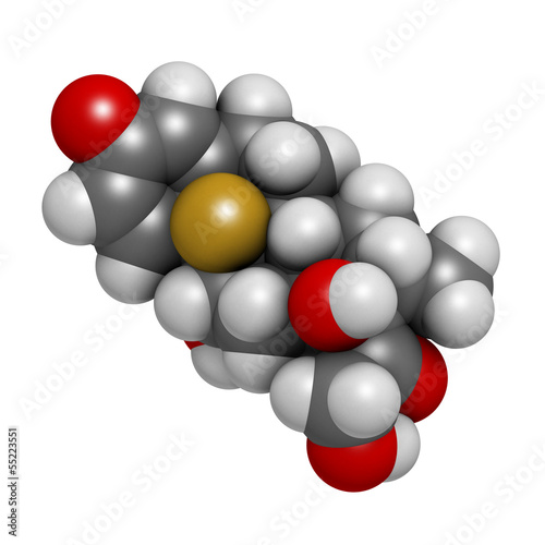 Illustration: Betamethasone anti-inflammatory and immunosuppressive steroid Betamethasone anti-inflammatory and immunosuppressive steroid