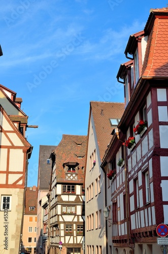 Photo: Facwerkhäuser in Nürnberger Altstadt Facwerkhäuser in Nürnberger Altstadt
