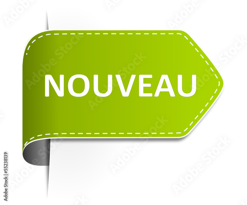 Vector: Label Nouveau verdure Label Nouveau verdure