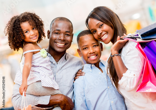 Photo: Happy family shopping Happy family shopping