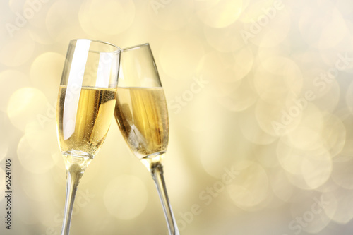 Celebration with champagne