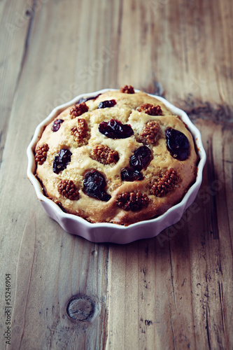 Photo: Cake with dried cranberries and white mulberry Cake with dried cranberries and white mulberry