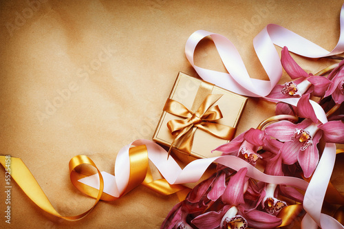 Photo: Wedding or Valentine's Day Greeting Card Design with copy space Wedding or Valentine's Day Greeting Card Design with copy space